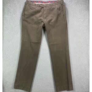 Vintage Gant Pants Mens 36x32 Brown Brushed Cotton Winter